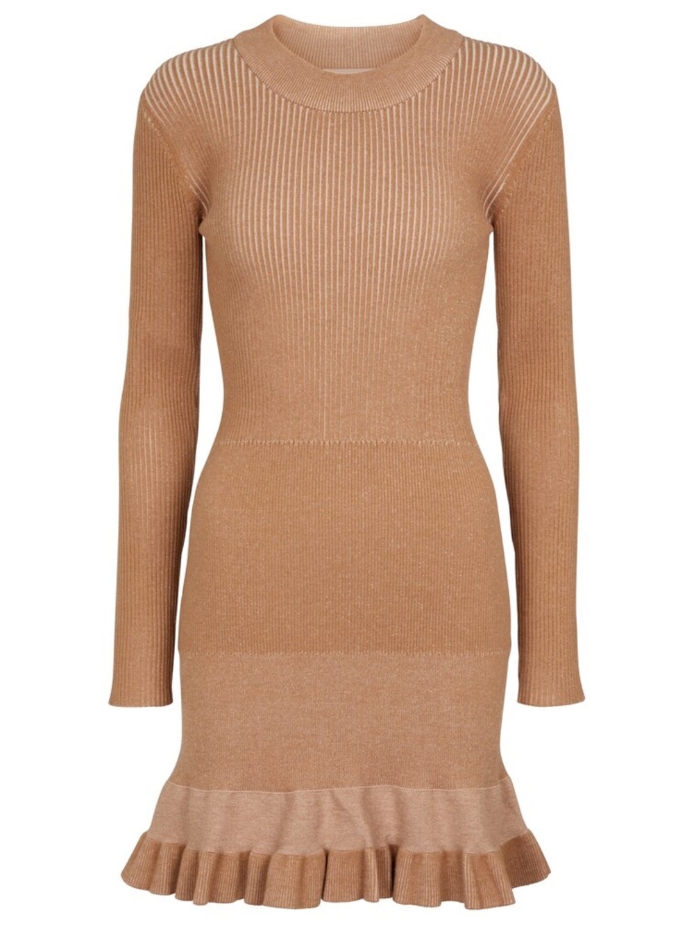 See by Chloe tan knit mini dress size xs